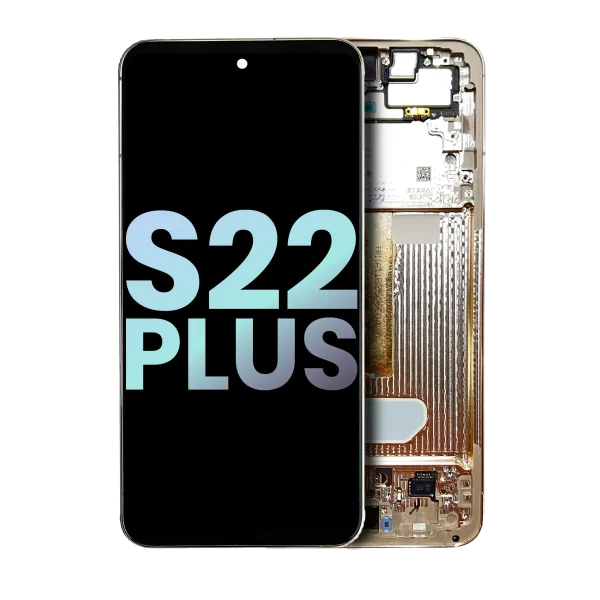 Samsung Galaxy S22 Plus İle Uyumlu İçin Çerçeveli ekran 5G (Service Pack) (Violet)  Orijinal Ekranı Uyumlu