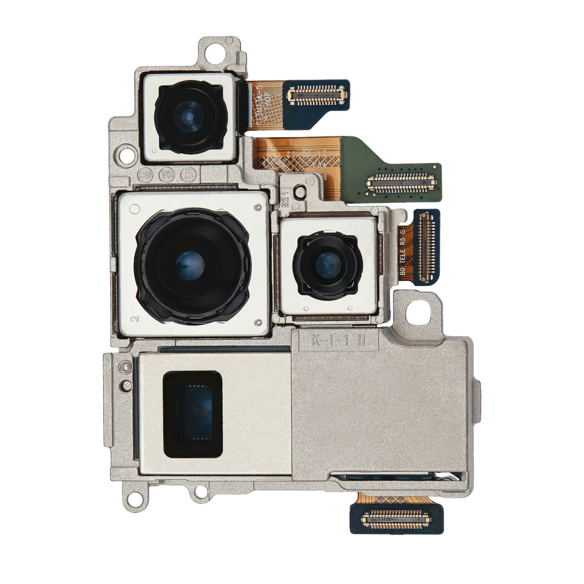Samsung Galaxy S22 Ultra İle Uyumlu 5G Arka Kamera Ekranı (Geniş ve Periskop ve Ultra Geniş ve Telefoto) (Kullanılmış OEM Çekme: Sınıf A)