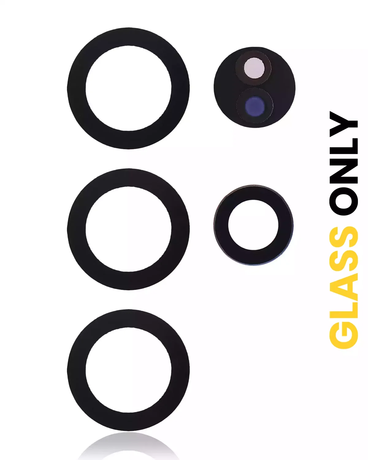 Samsung Galaxy S22 Ultra İle Uyumlu 5G Arka Kamera Lensi (Sadece Cam) Yapışkanlı