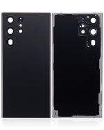 Samsung Galaxy S22 Ultra İle Uyumlu 5G Arka Kapak Camı Kamera Lensiyle  (Aftermarket Plus) (Phantom Black) - Görsel 2