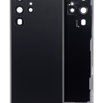 Samsung Galaxy S22 Ultra İle Uyumlu 5G Arka Kapak Camı Kamera Lensiyle  (Aftermarket Plus) (Phantom Black)