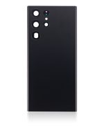 Samsung Galaxy S22 Ultra İle Uyumlu 5G Arka Kapak Camı Kamera Lensiyle  (Aftermarket Plus) (Phantom Black) - Görsel 3