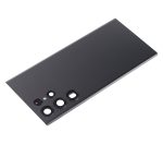 Samsung Galaxy S22 Ultra İle Uyumlu 5G Arka Kapak Camı Kamera Lensiyle  (Aftermarket Plus) (Phantom Black) - Görsel 5