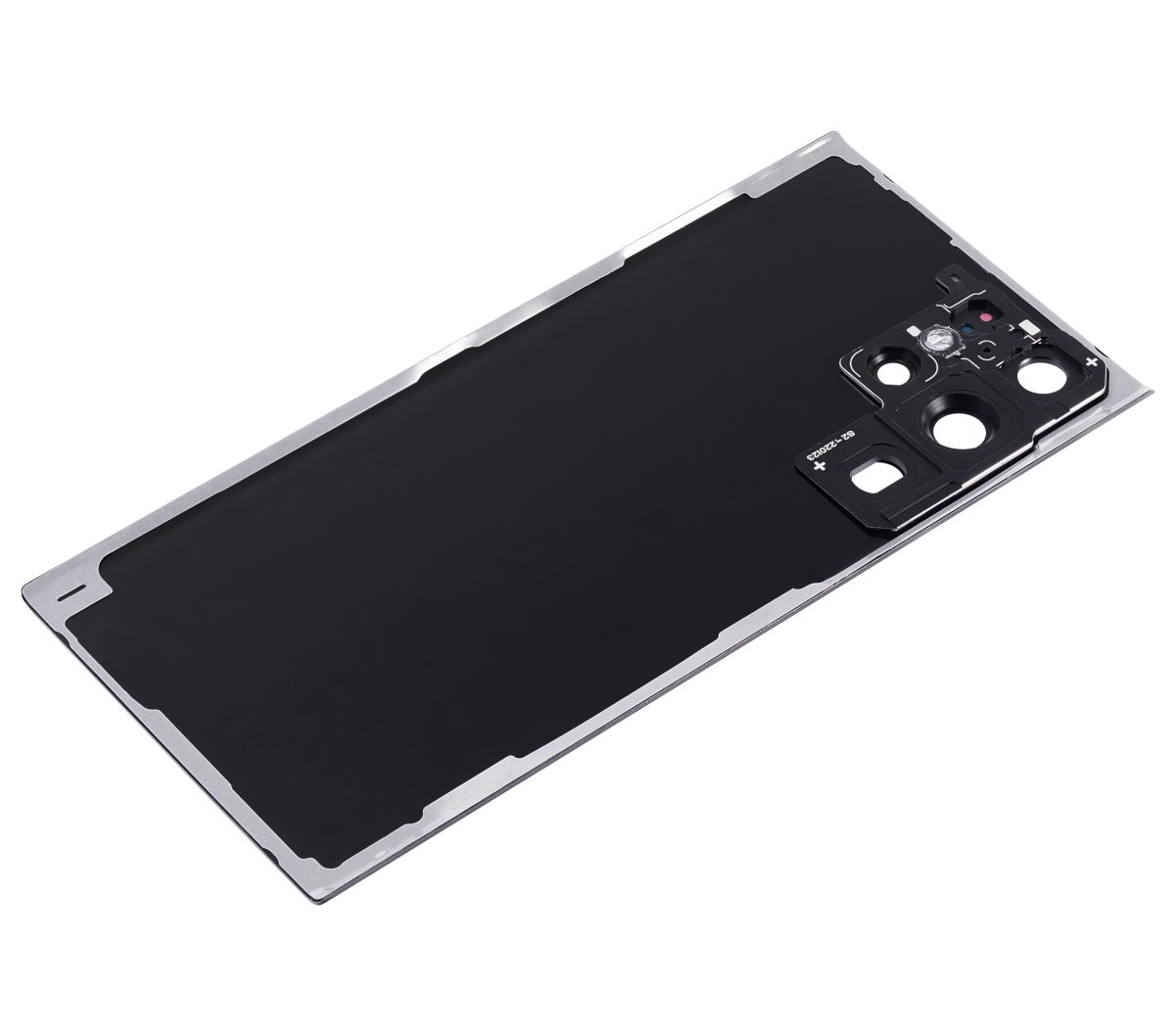 Samsung Galaxy S22 Ultra İle Uyumlu 5G Arka Kapak Camı Kamera Lensiyle  (Aftermarket Plus) (Phantom Black) - Görsel 6