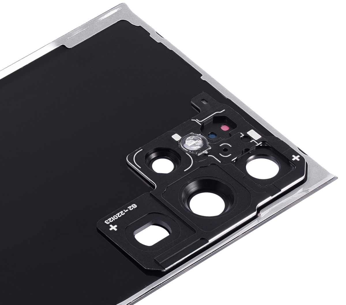 Samsung Galaxy S22 Ultra İle Uyumlu 5G Arka Kapak Camı Kamera Lensiyle  (Aftermarket Plus) (Phantom Black) - Görsel 7