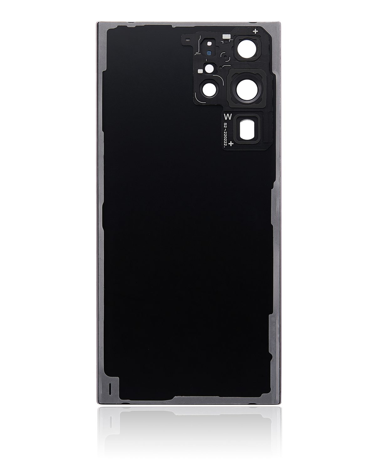 Samsung Galaxy S22 Ultra İle Uyumlu 5G Arka Kapak Camı Kamera Lensli (Bordo) - Görsel 4