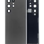 Samsung Galaxy S22 Ultra İle Uyumlu 5G Arka Kapak Camı Kamera Lensli  (Grafit)