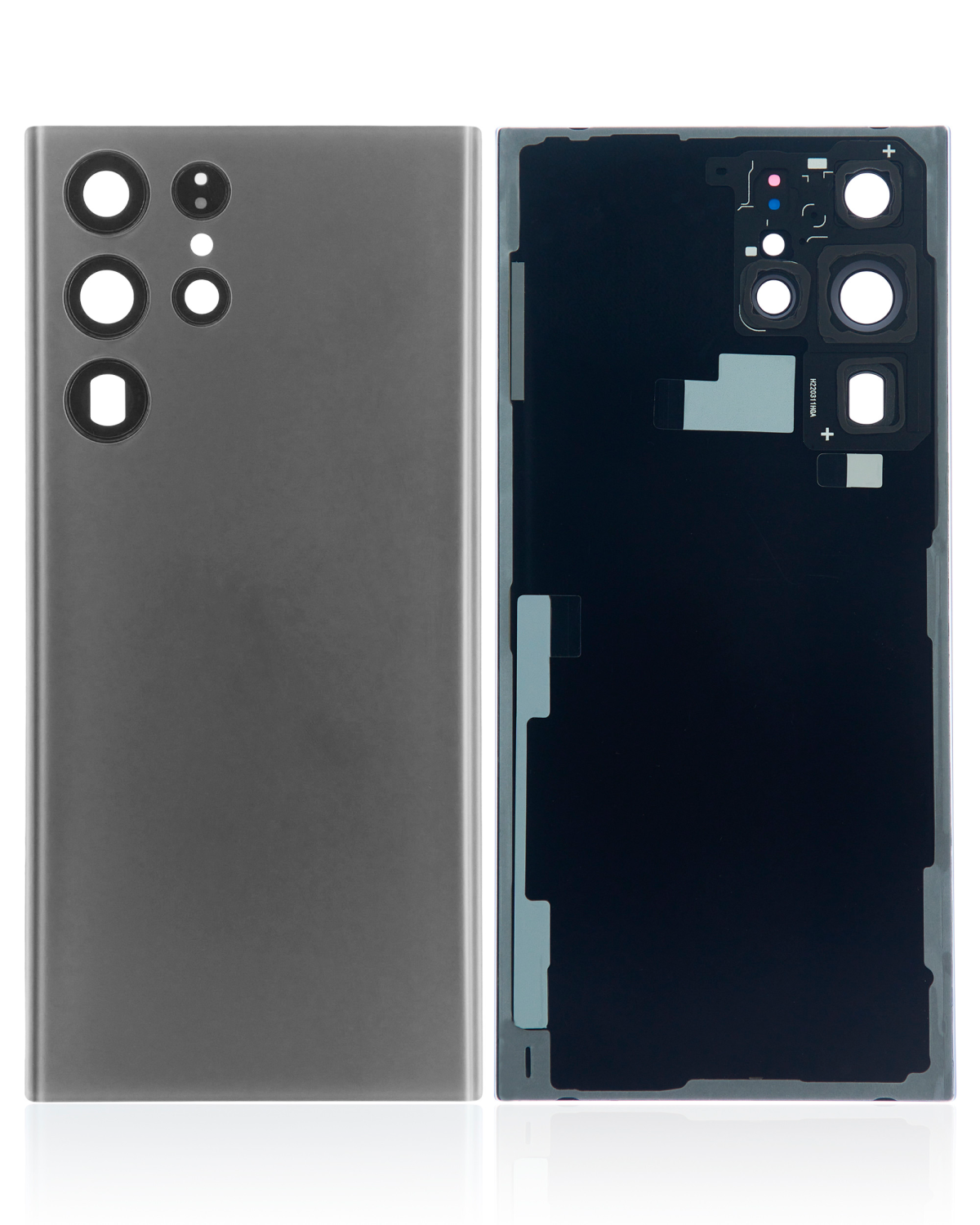 Samsung Galaxy S22 Ultra İle Uyumlu 5G Arka Kapak Camı Kamera Lensli  (Grafit) - Görsel 5