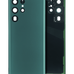 Samsung Galaxy S22 Ultra İle Uyumlu 5G Arka Kapak Camı Kamera Lensli  (Yeşil)