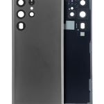 Samsung Galaxy S22 Ultra İle Uyumlu Arka Kapak Camı Kamera Lensiyle (Servis Paketi) (Grafit)