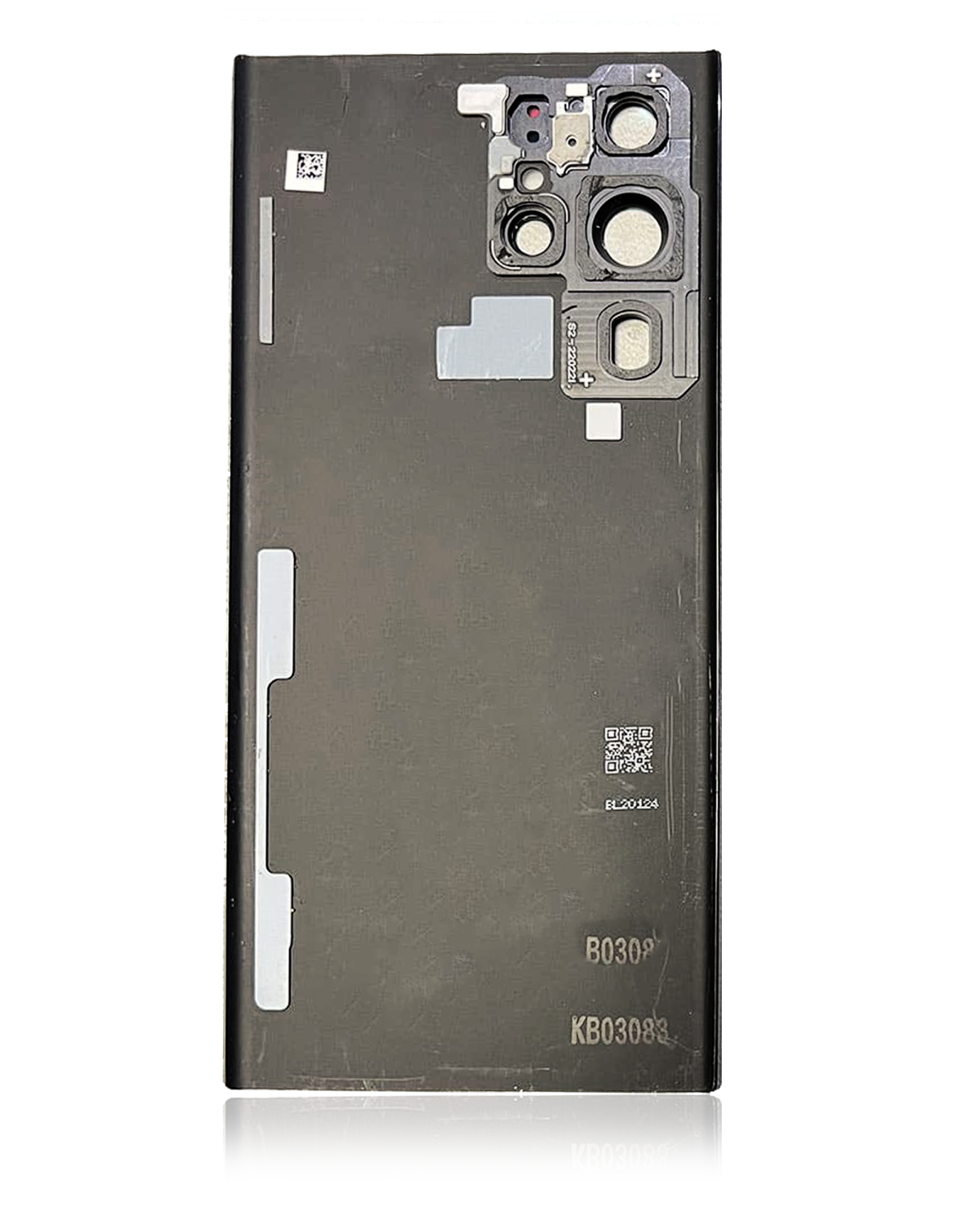 Samsung Galaxy S22 Ultra İle Uyumlu Arka Kapak Camı Kamera Lensli (Servis Paketi) (Phantom Siyah) - Görsel 4