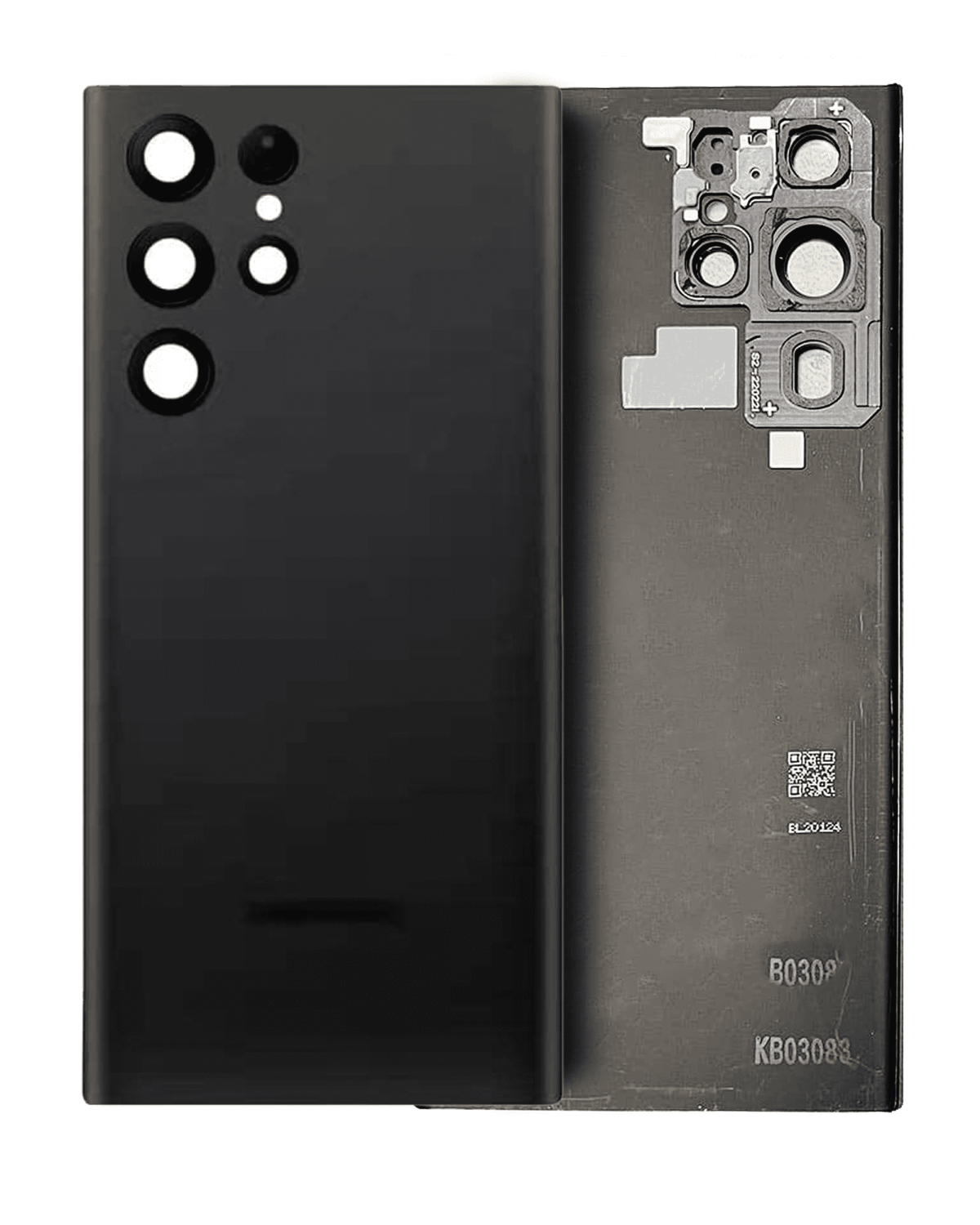 Samsung Galaxy S22 Ultra İle Uyumlu Arka Kapak Camı Kamera Lensli (Servis Paketi) (Phantom Siyah) - Görsel 5