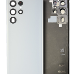 Samsung Galaxy S22 Ultra İle Uyumlu Arka Kapak Camı Kamera Lensli (Servis Paketi) Uyumlu (Beyaz)