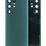 Samsung Galaxy S22 Ultra İle Uyumlu Arka Kapak Camı Kamera Lensli (Servis Paketi) Uyumlu (Yeşil)