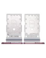 Samsung Galaxy S22 Ultra İle Uyumlu Çift Sim Kart Tepsisi (Bordo) - Görsel 2