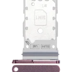 Samsung Galaxy S22 Ultra İle Uyumlu Çift Sim Kart Tepsisi (Bordo)