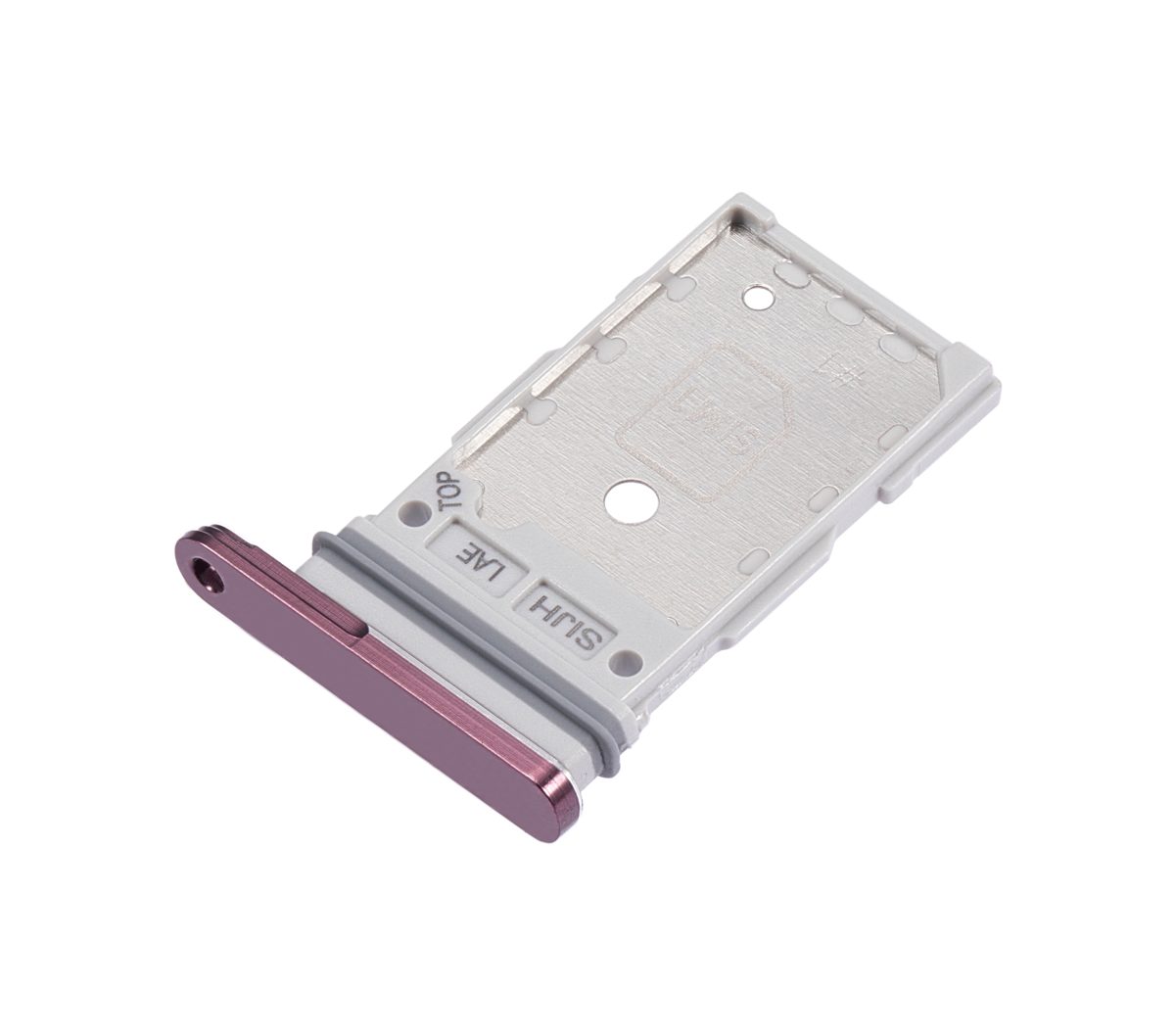 Samsung Galaxy S22 Ultra İle Uyumlu Çift Sim Kart Tepsisi (Bordo) - Görsel 4