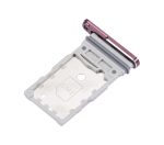 Samsung Galaxy S22 Ultra İle Uyumlu Çift Sim Kart Tepsisi (Bordo) - Görsel 5