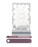 Samsung Galaxy S22 Ultra İle Uyumlu Çift Sim Kart Tepsisi (Bordo) - Görsel 6