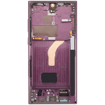 Samsung Galaxy S22 Ultra İle Uyumlu İçin Çerçeveli ekran 5G - (Aftermarket Plus) (Bordo) - Görsel 5