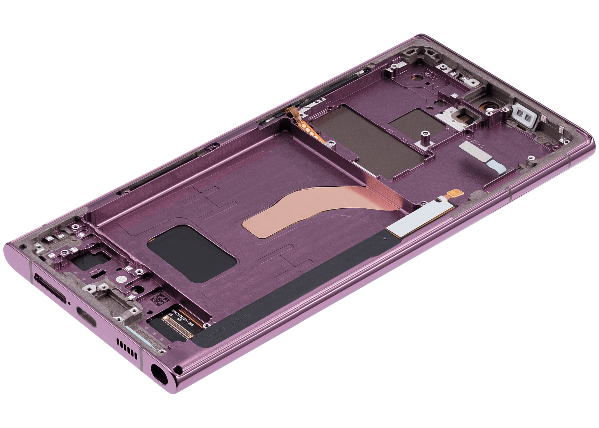 Samsung Galaxy S22 Ultra İle Uyumlu İçin Çerçeveli ekran 5G - (Aftermarket Plus) (Bordo) - Görsel 7