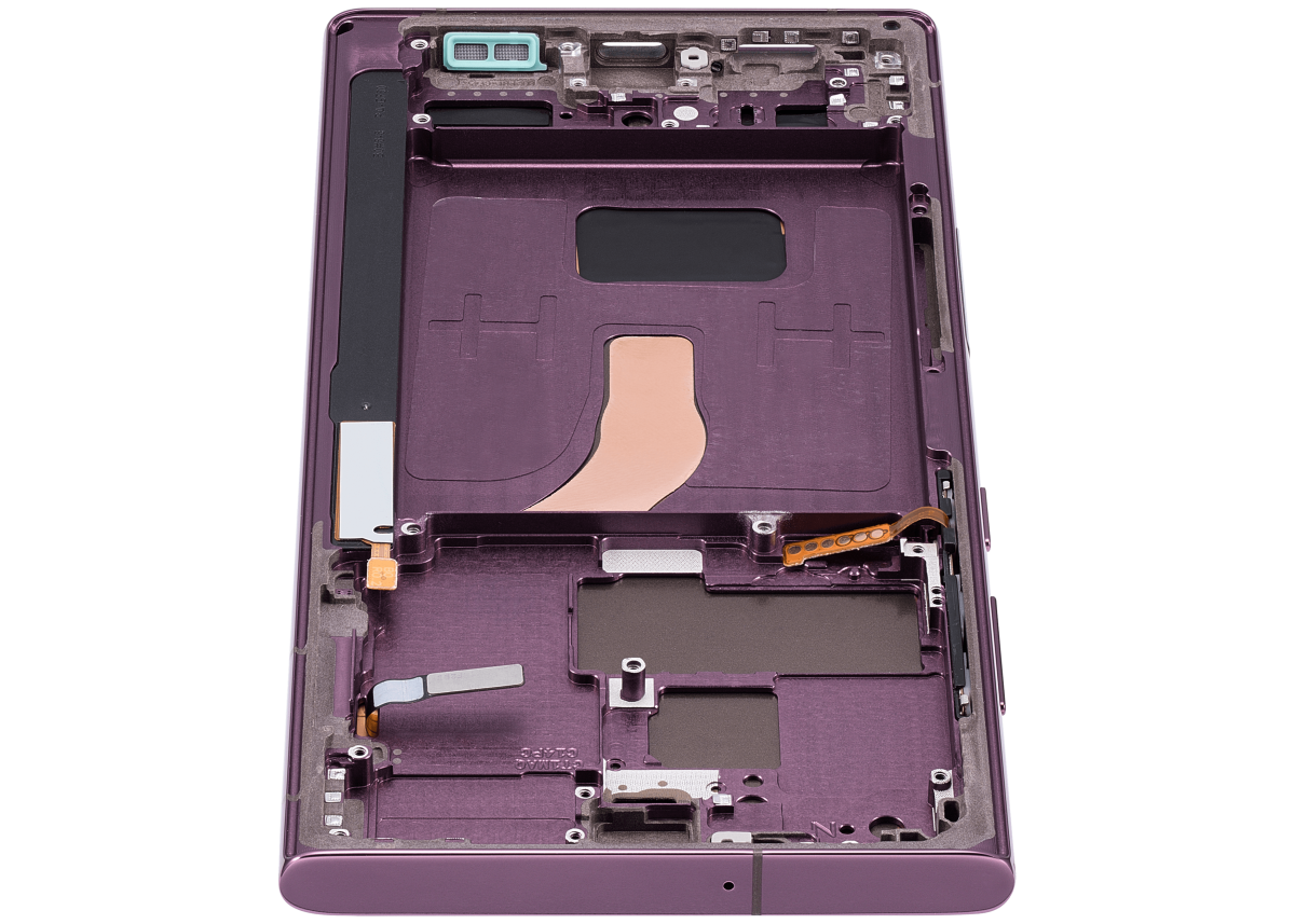 Samsung Galaxy S22 Ultra İle Uyumlu İçin Çerçeveli ekran 5G - (Aftermarket Plus) (Bordo) - Görsel 9