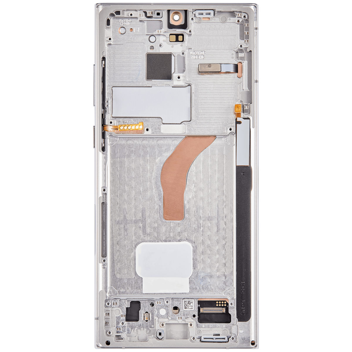 Samsung Galaxy S22 Ultra İle Uyumlu İçin Çerçeveli ekran 5G - (Aftermarket Plus) (Phantom White) - Görsel 4