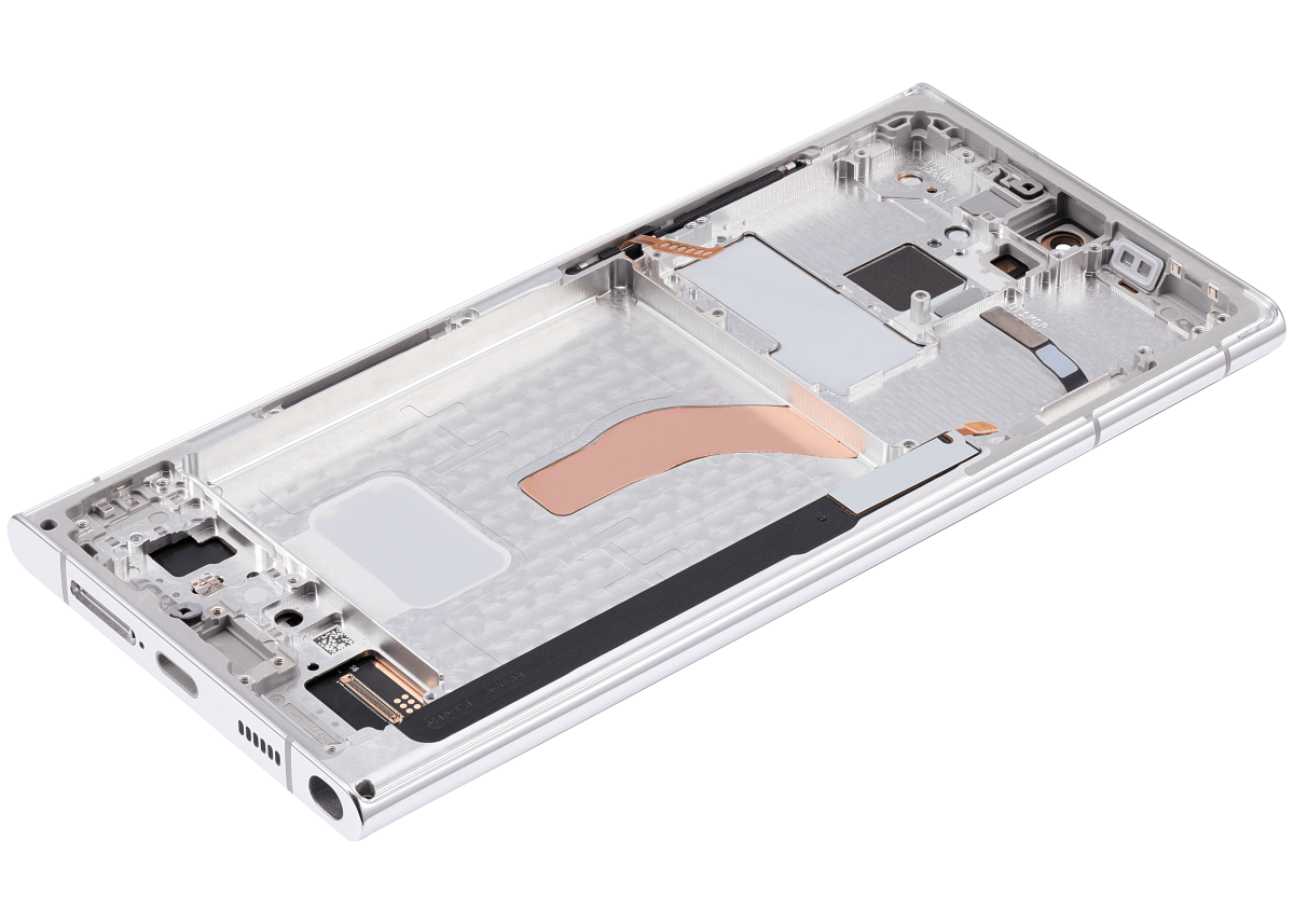 Samsung Galaxy S22 Ultra İle Uyumlu İçin Çerçeveli ekran 5G - (Aftermarket Plus) (Phantom White) - Görsel 6