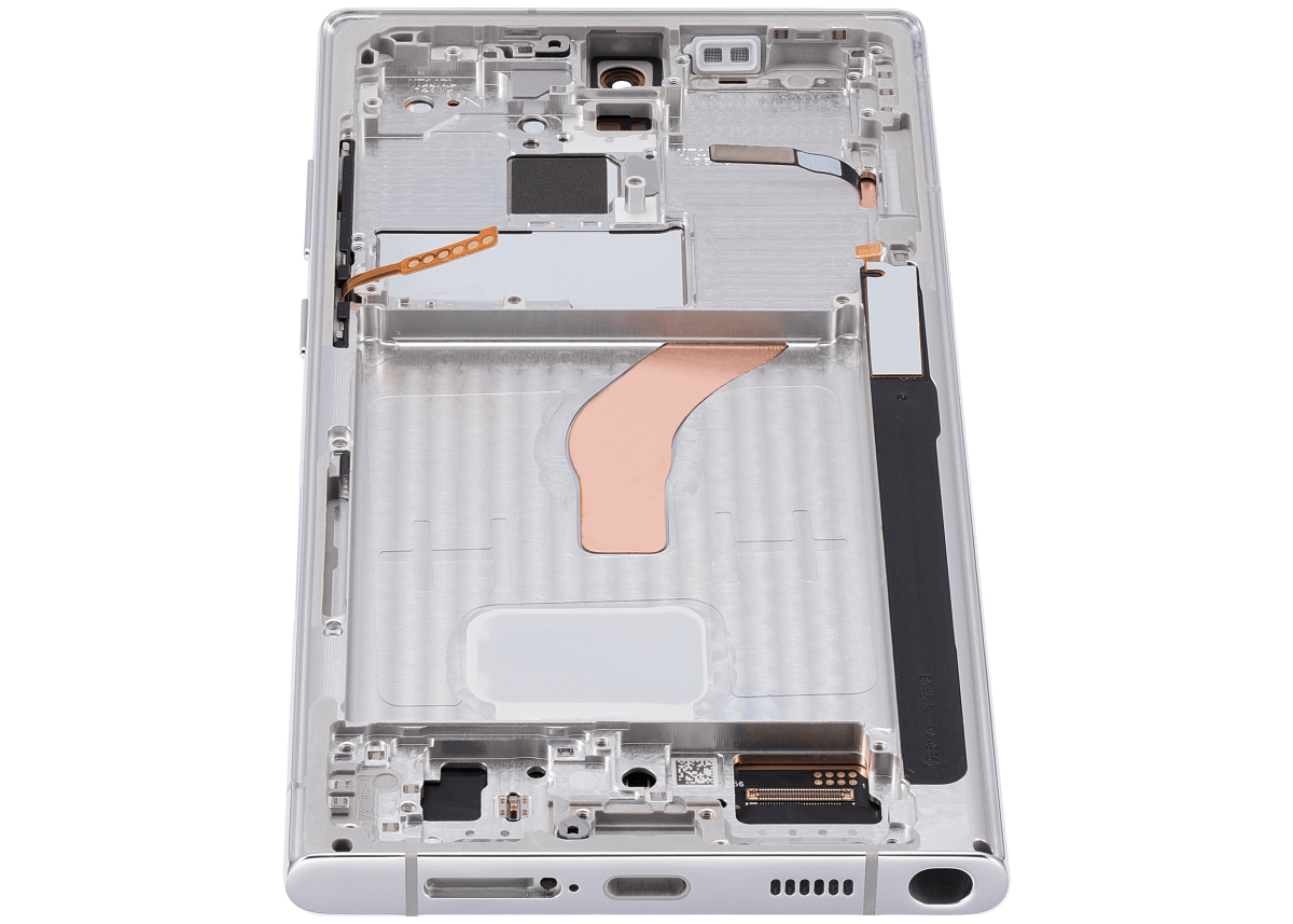 Samsung Galaxy S22 Ultra İle Uyumlu İçin Çerçeveli ekran 5G - (Aftermarket Plus) (Phantom White) - Görsel 7