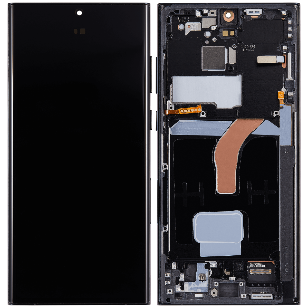 Samsung Galaxy S22 Ultra İle Uyumlu İçin Çerçeveli ekran 5G - (Grafit)  Orijinal Ekranı - Görsel 2