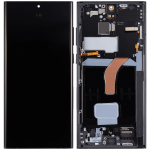 Samsung Galaxy S22 Ultra İle Uyumlu İçin Çerçeveli ekran 5G - (Grafit)  Orijinal Ekranı - Görsel 2