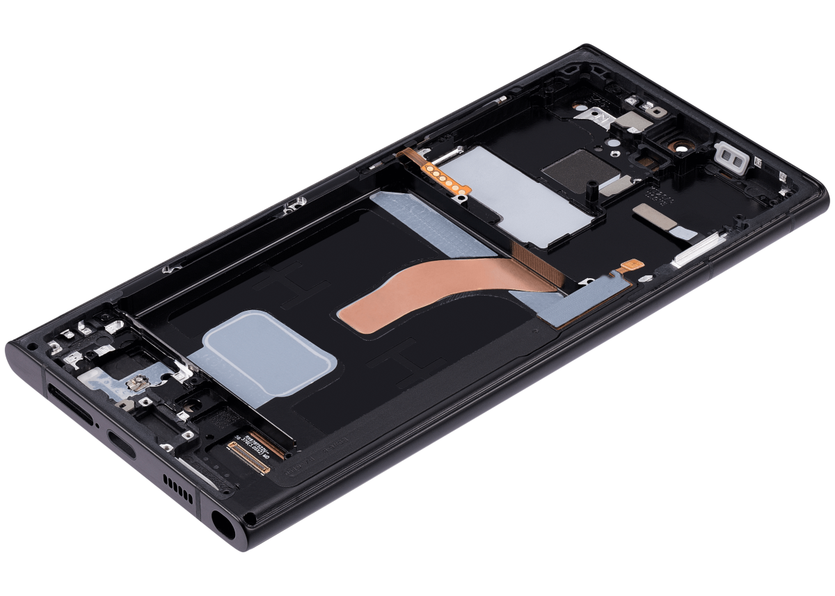 Samsung Galaxy S22 Ultra İle Uyumlu İçin Çerçeveli ekran 5G - (Grafit)  Orijinal Ekranı - Görsel 6