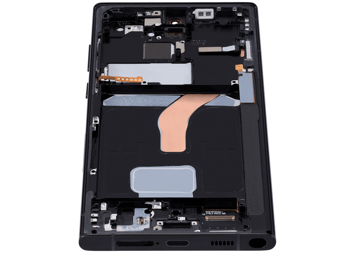 Samsung Galaxy S22 Ultra İle Uyumlu İçin Çerçeveli ekran 5G - (Grafit)  Orijinal Ekranı - Görsel 7