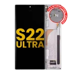 Samsung Galaxy S22 Ultra İle Uyumlu İçin Çerçeveli ekran 5G - Orijinal (Phantom Beyazı)  Orijinal Ekranı