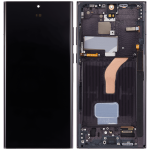 Samsung Galaxy S22 Ultra İle Uyumlu İçin Çerçeveli ekran 5G - Orijinal (Phantom Black)  Orijinal Ekranı - Görsel 2