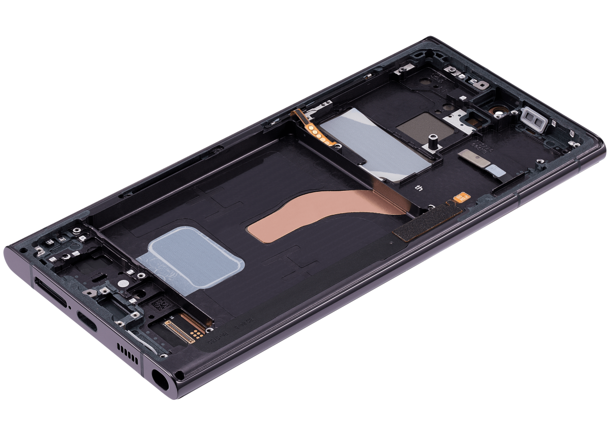 Samsung Galaxy S22 Ultra İle Uyumlu İçin Çerçeveli ekran 5G - Orijinal (Phantom Black)  Orijinal Ekranı - Görsel 6