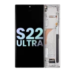 Samsung Galaxy S22 Ultra İle Uyumlu İçin Çerçeveli ekran 5G (Service Pack) (Phantom White)  Orijinal Ekranı - Görsel 2