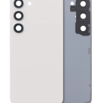 Samsung Galaxy S23 5G İle Uyumlu Arka Kapak Camı Kamera Lensiyle  (Krem)