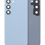 Samsung Galaxy S23 5G İle Uyumlu Arka Kapak Camı Kamera Lensiyle  (Mavi)