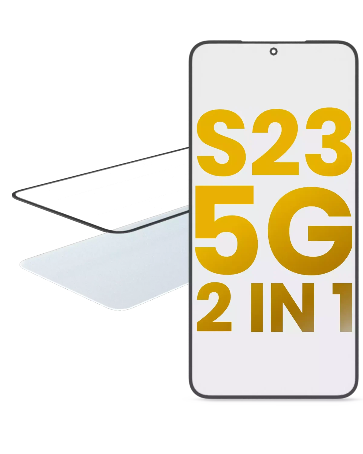 Samsung Galaxy S23 5G İle Uyumlu OCA Önceden Kurulu 2'si 1 Arada Ön Cam