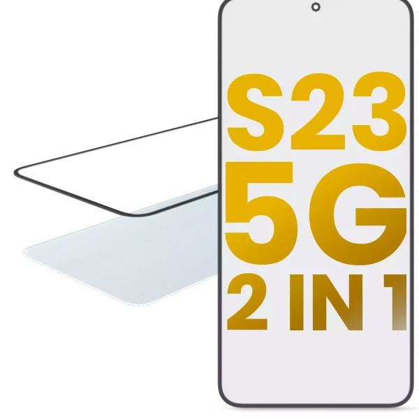 Samsung Galaxy S23 5G İle Uyumlu OCA Önceden Kurulu 2'si 1 Arada Ön Cam