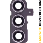 Samsung Galaxy S23 5G İle Uyumlu S23 Plus 5G (Lavanta) Kapaklı Arka Kamera Lensi Çerçeveli Halkalı