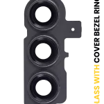 Samsung Galaxy S23 5G İle Uyumlu S23 Plus 5G (Phantom Black) Kapaklı Arka Kamera Lensi Çerçeveli Halkalı