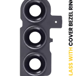 Samsung Galaxy S23 5G İle Uyumlu S23 Plus 5G (Yeşil) Kapaklı Arka Kamera Lensi Çerçeveli Halkalı