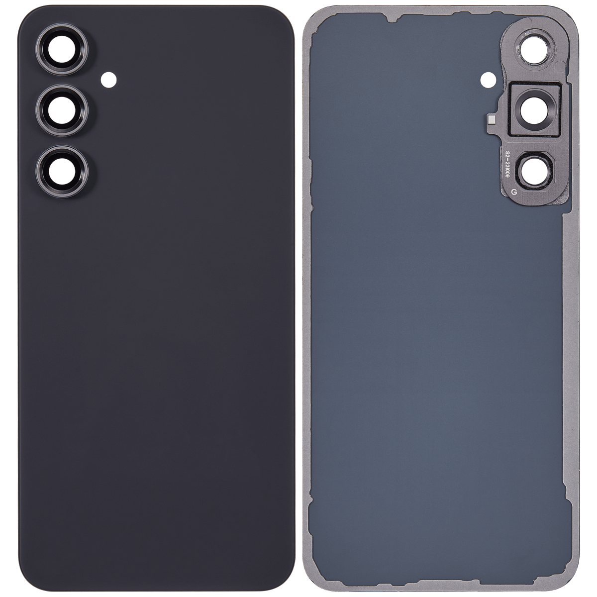 Samsung Galaxy S23 FE İle Uyumlu 5G Arka Kapak Cam Kamera Lensli (Aftermarket Plus) (Grafit) - Görsel 2