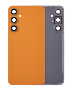 Samsung Galaxy S23 FE İle Uyumlu 5G Arka Kapak Cam Kamera Lensli (Aftermarket Plus) (Mandalina)