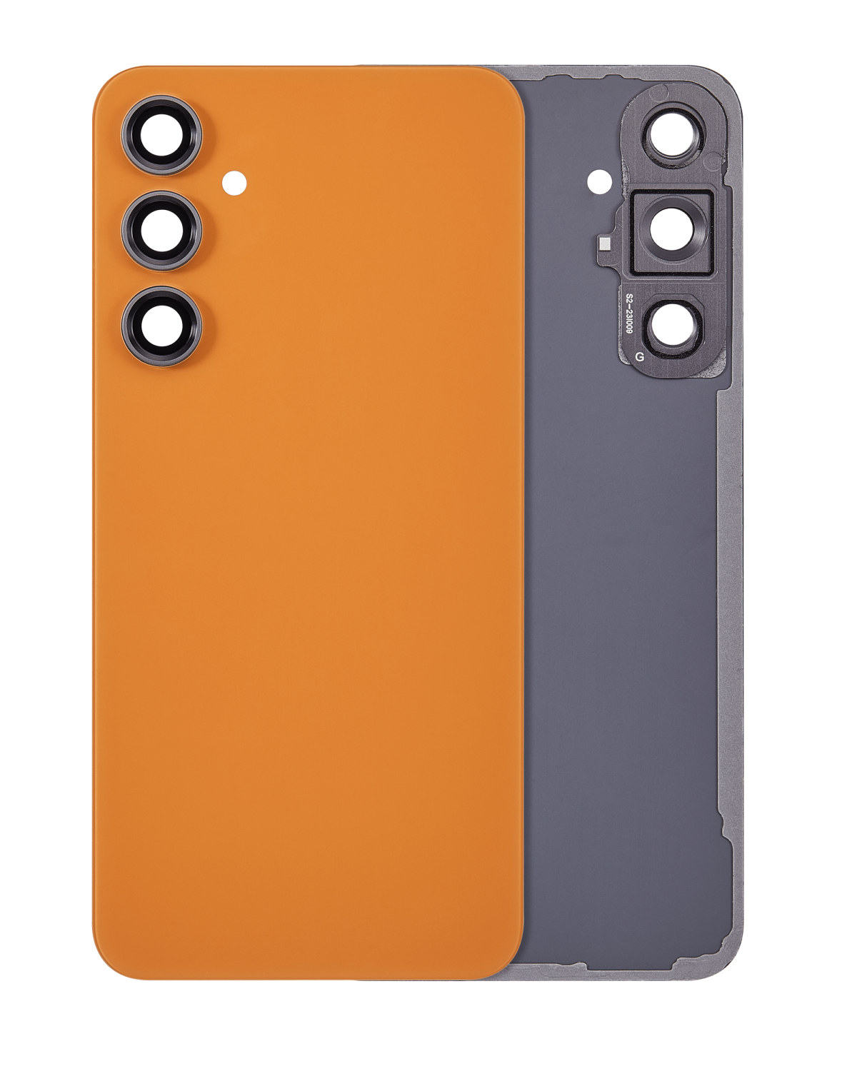 Samsung Galaxy S23 FE İle Uyumlu 5G Arka Kapak Cam Kamera Lensli (Aftermarket Plus) (Mandalina) - Görsel 7