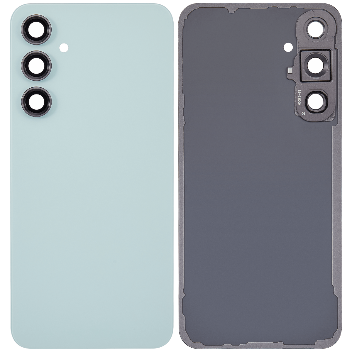 Samsung Galaxy S23 FE İle Uyumlu 5G Arka Kapak Cam Kamera Lensli (Aftermarket Plus) (Nane) - Görsel 2