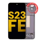 Samsung Galaxy S23 FE İle Uyumlu 5G - Çerçeveli ekran Orijinal Ekranı Orijinal (Grafit)