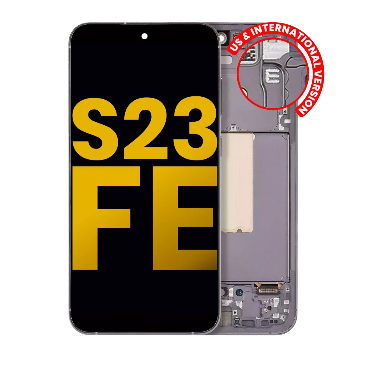 Samsung Galaxy S23 FE İle Uyumlu 5G - Çerçeveli ekran Orijinal Ekranı Orijinal (Grafit) - Görsel 3